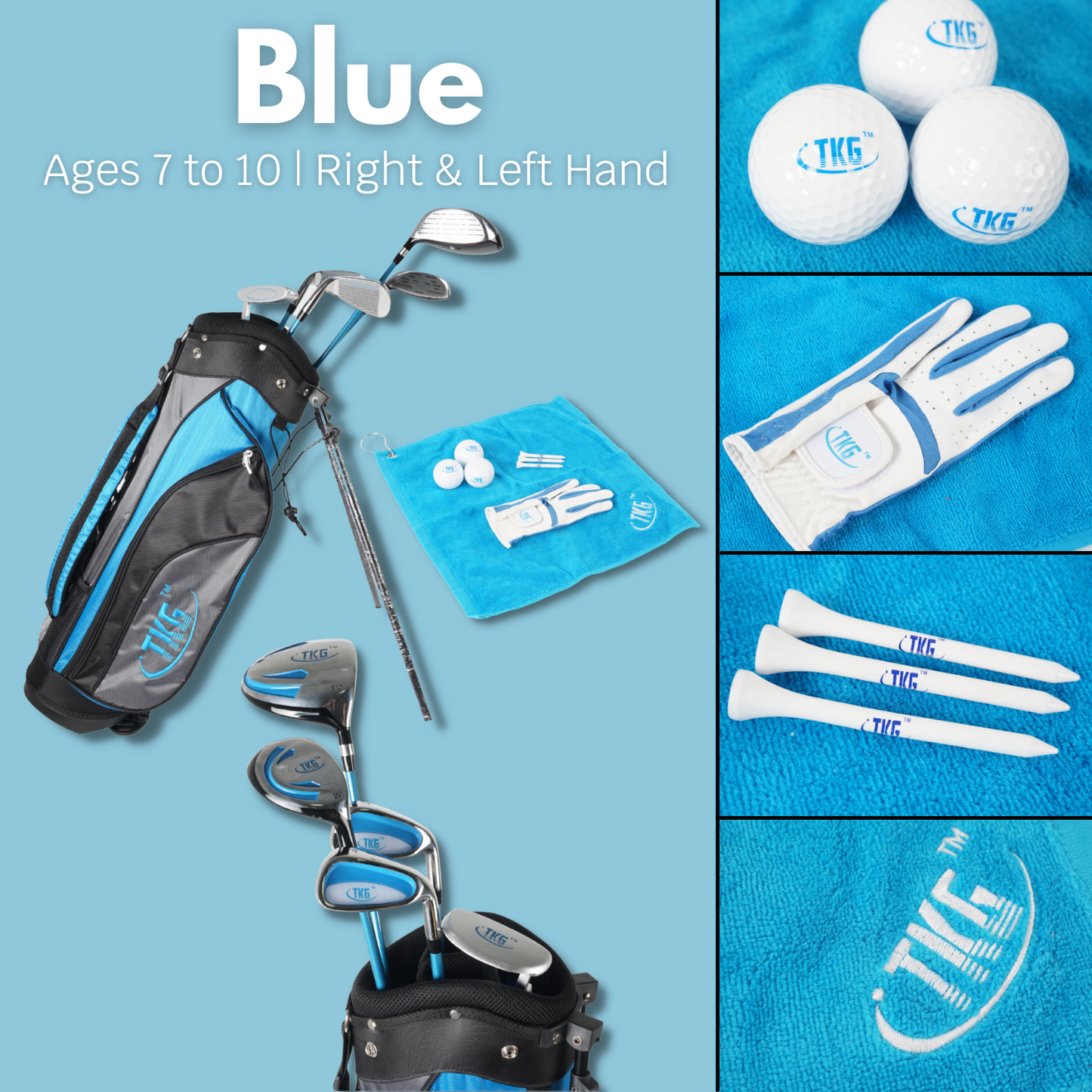 TKG Blue Youth Golf Set (7-10 years)